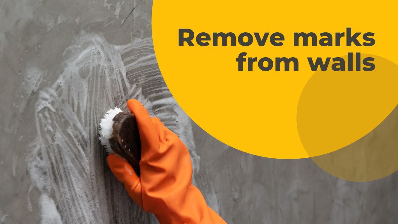 How to remove marks from walls without removing paint